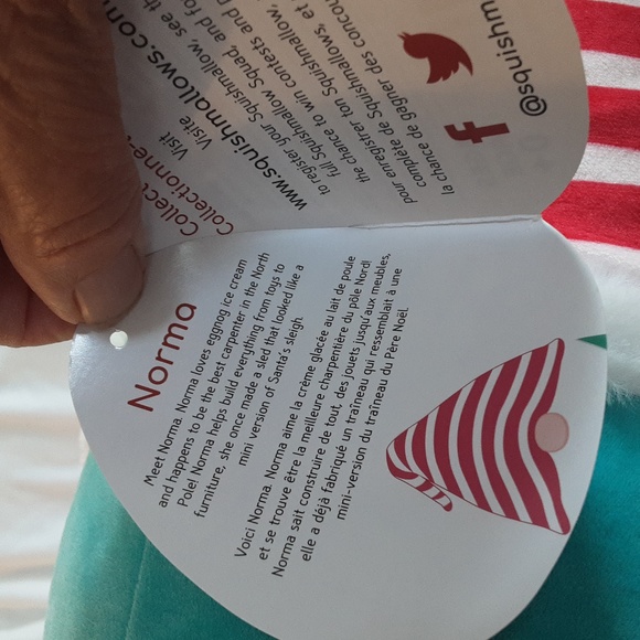 12" Squishmallows - Norma the Gnome, NWT, 2020 Christmas - Picture 5 of 5